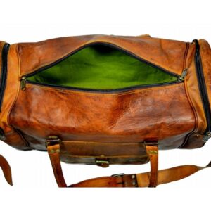 Handmade Vintage Leather DuffleTravel Bag