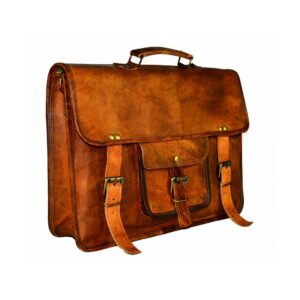 Leather Laptop Satchel Messenger Bag-NICK & NICHE